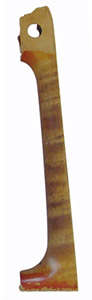 黄金时期的斯特拉迪瓦里琴颈，呈现约85度的截止角
