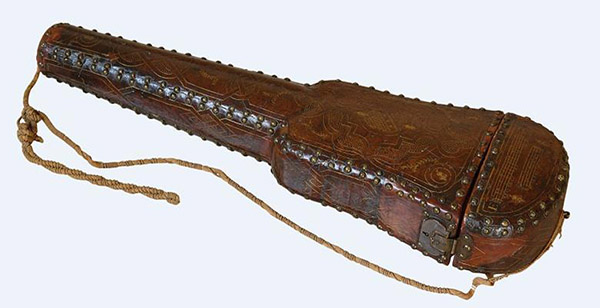 Stradivari作坊的皮套式小提琴盒，约1670-80年