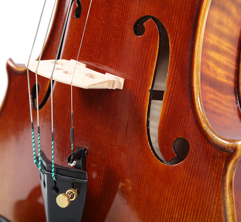 高档虎皮纹手工小提琴